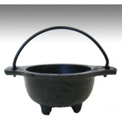 Pentagram Cast Iron Cauldron 3"D